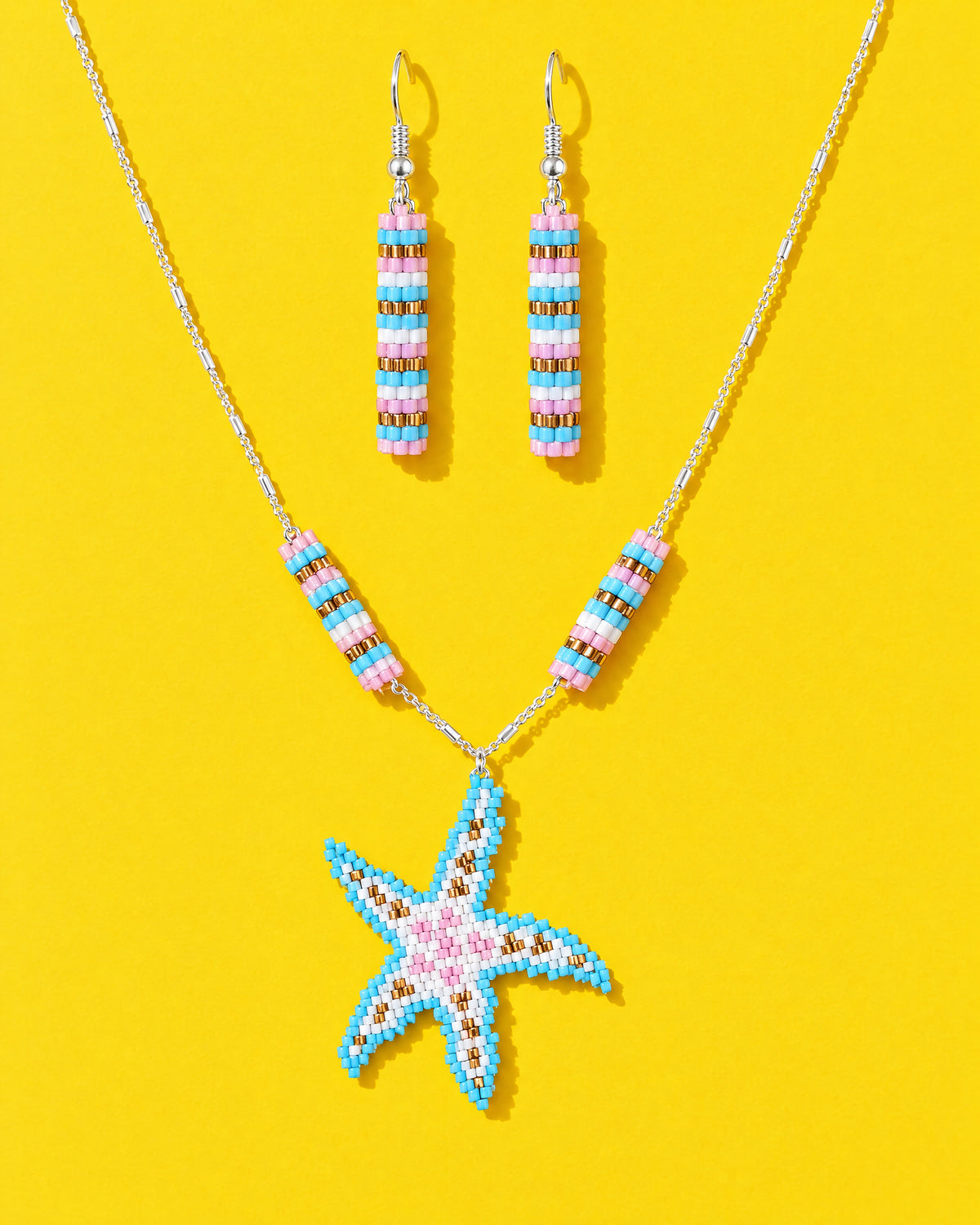 Aqua Starfish Pendant