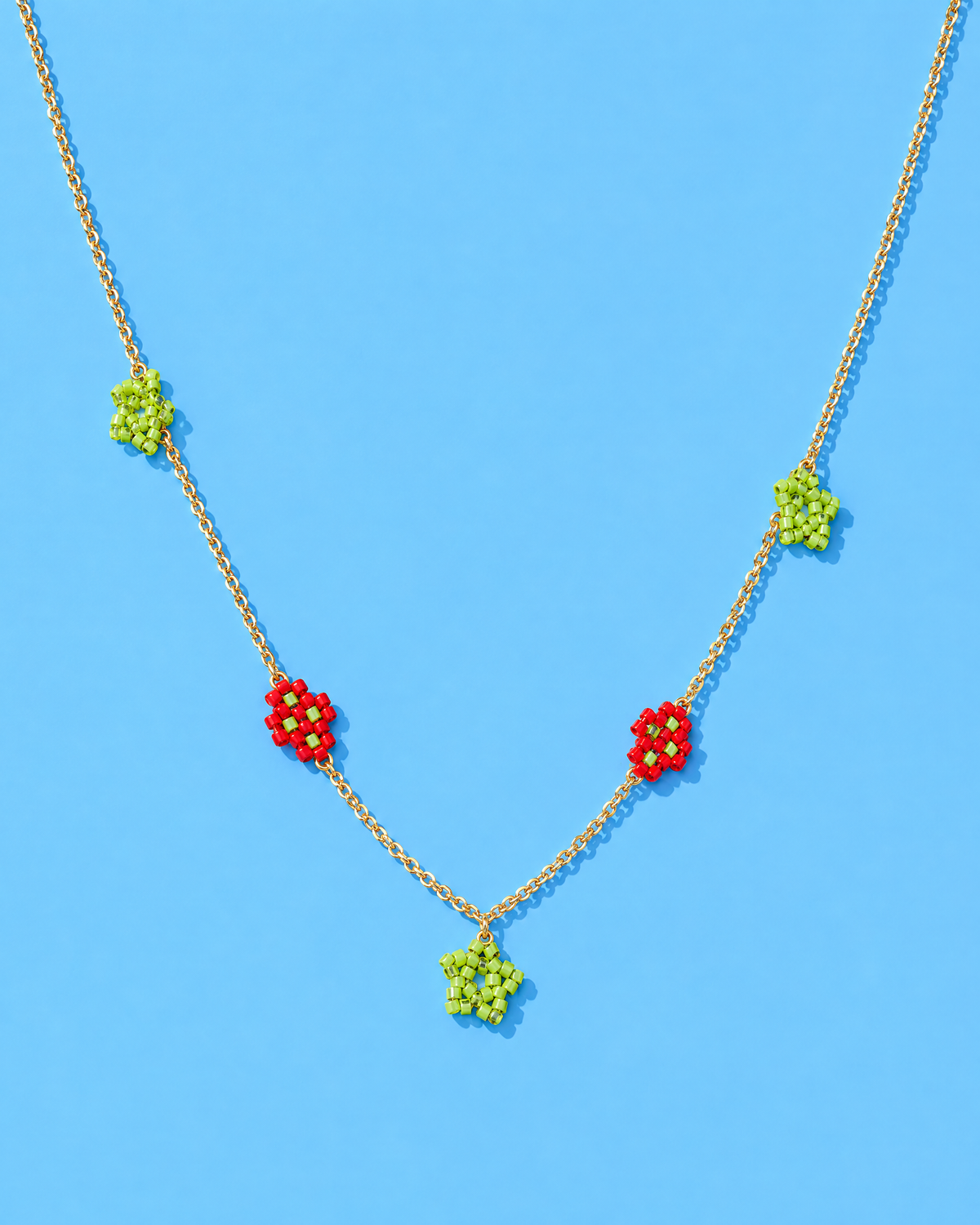 Lime Star Charm Necklace