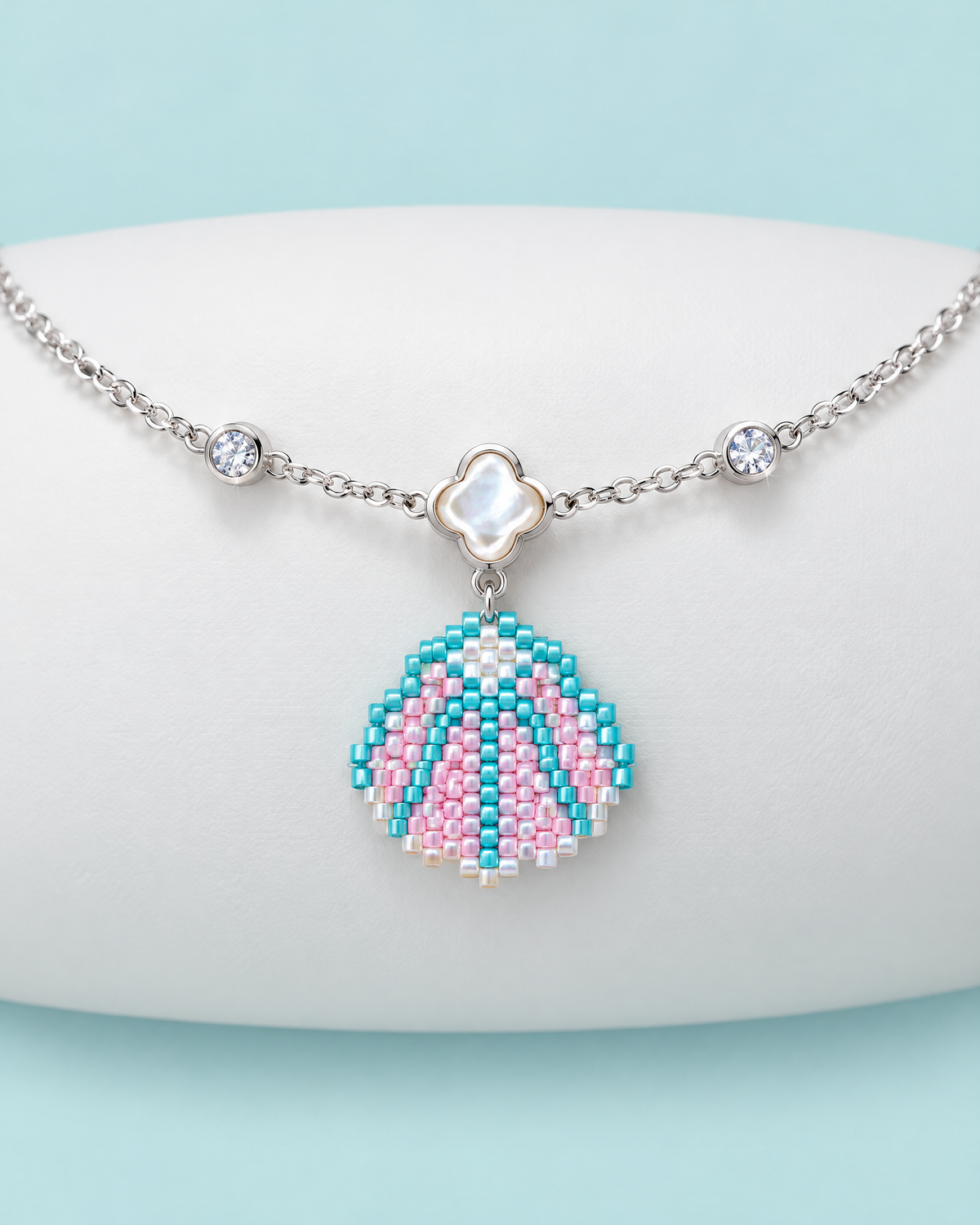 Pastel Seashell Charm Bracelet