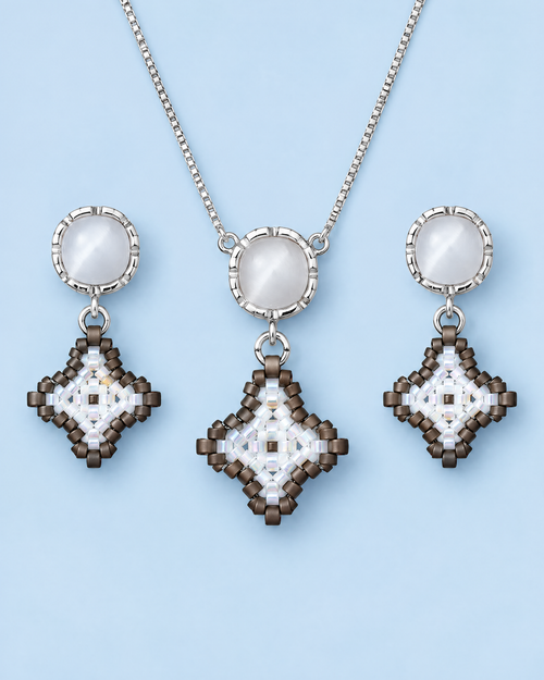 Ivory Star Pendant set - product