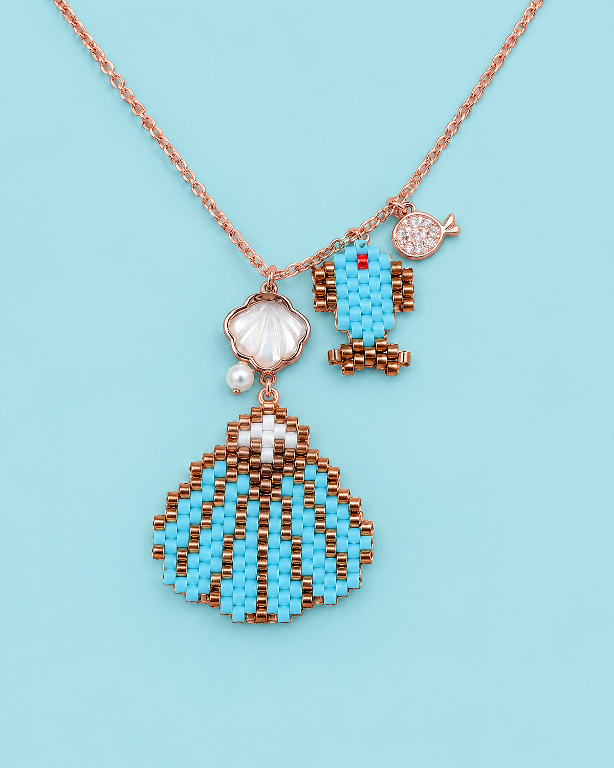 Seashell Cluster Pendant - product